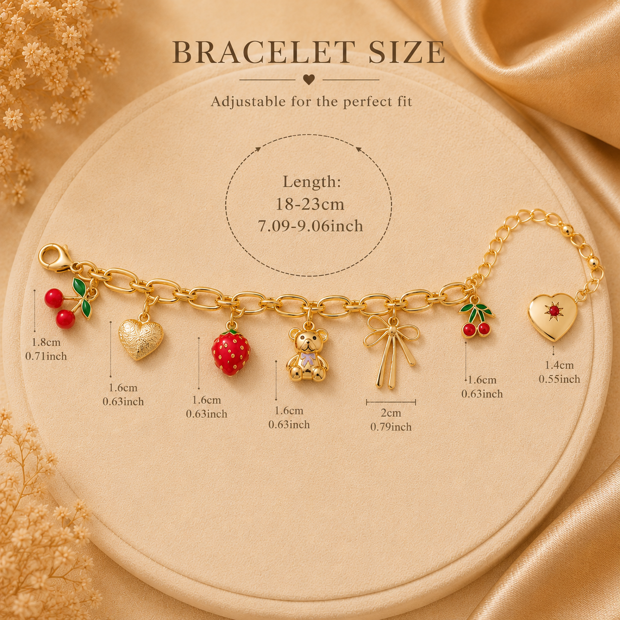 Cherry Charm Bracelet