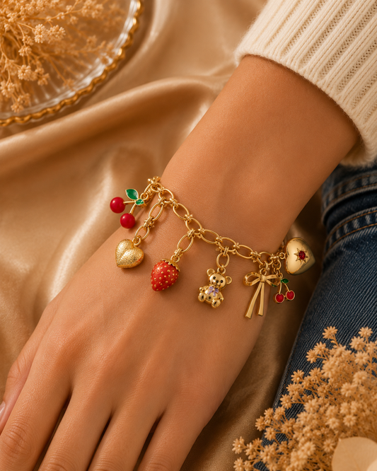Cherry Charm Bracelet