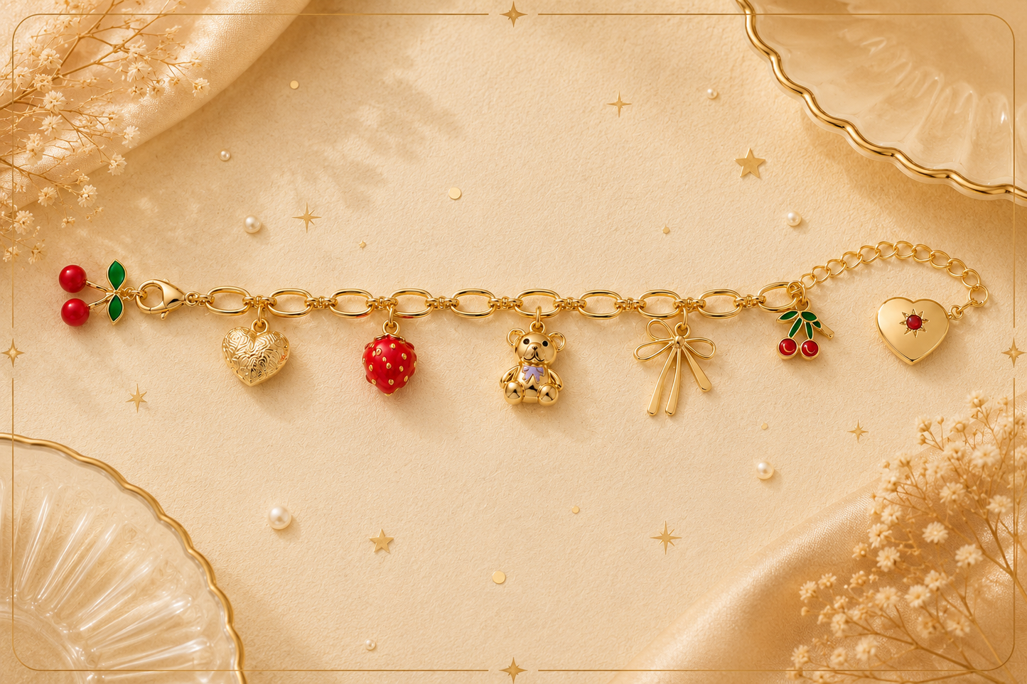 Cherry Charm Bracelet