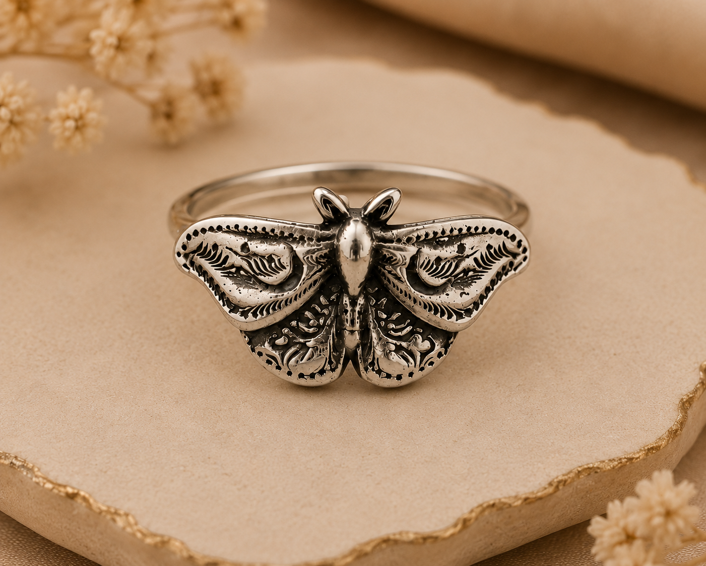 Moon Moth Ring