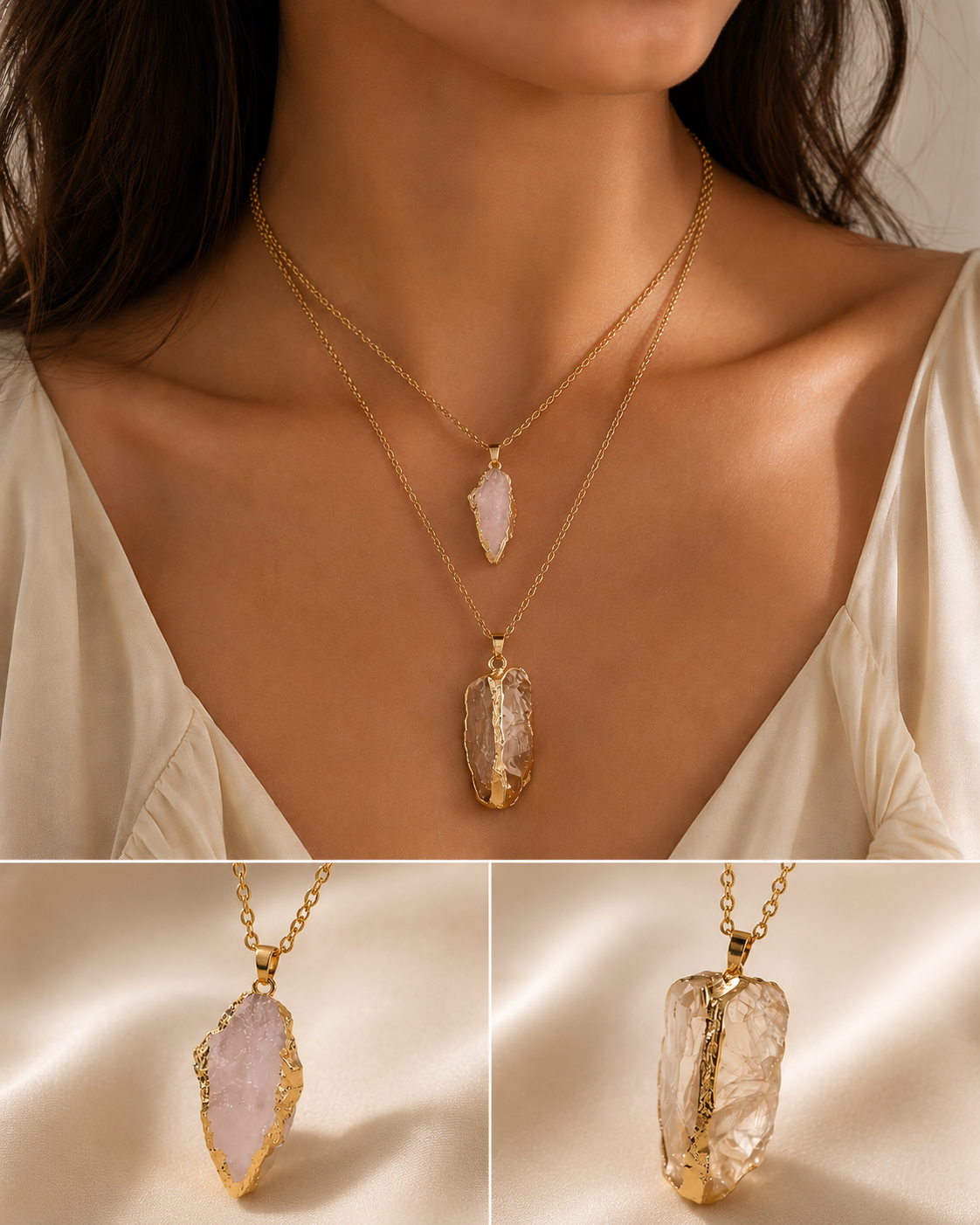 Aurora Raw Amethyst Necklace