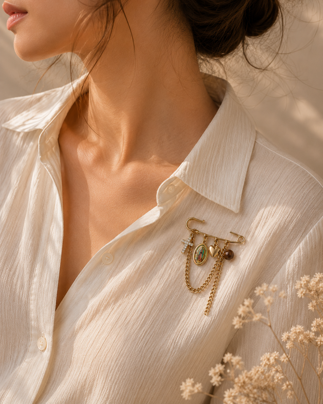 Sacred Grace Charm Brooch