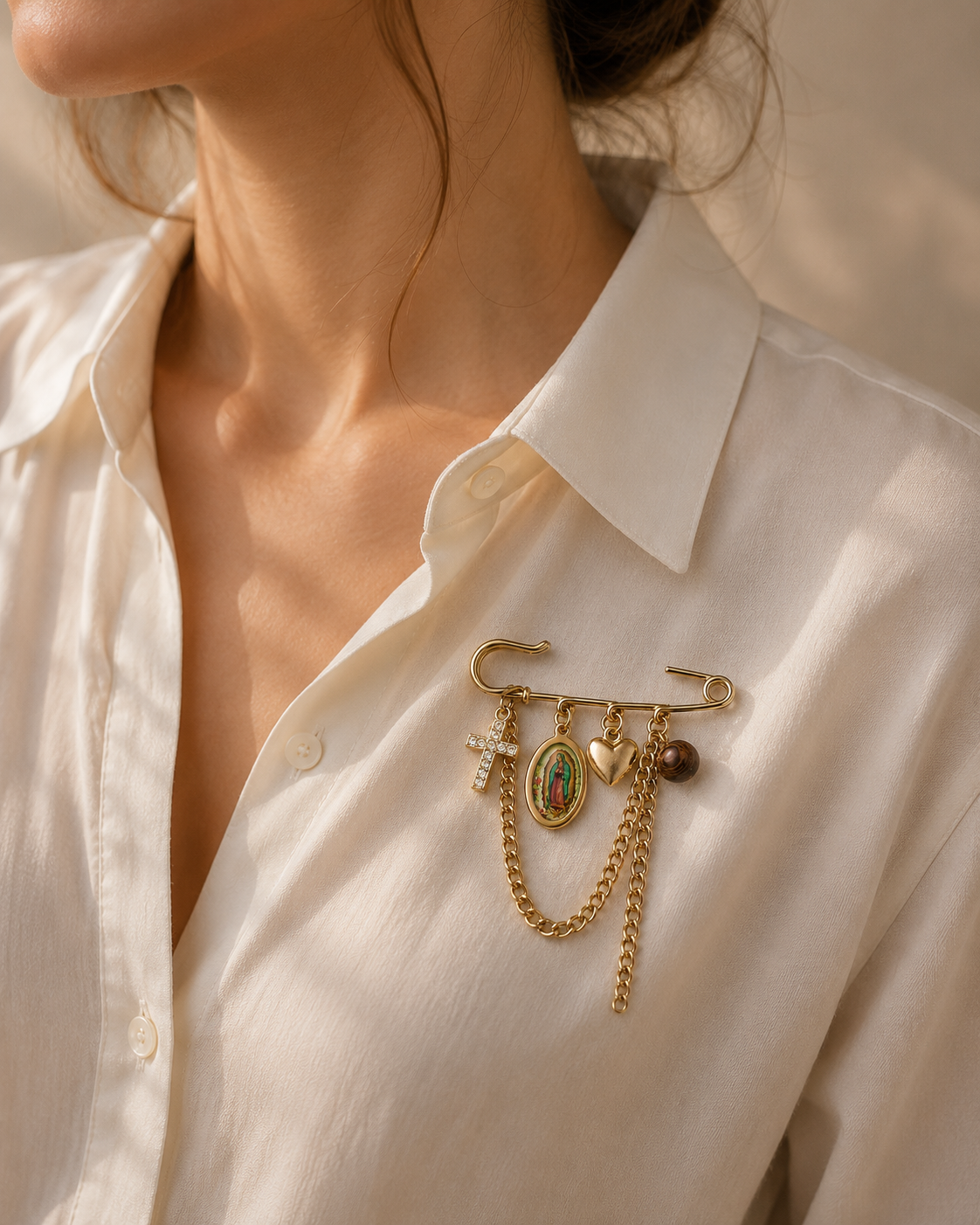 Sacred Grace Charm Brooch