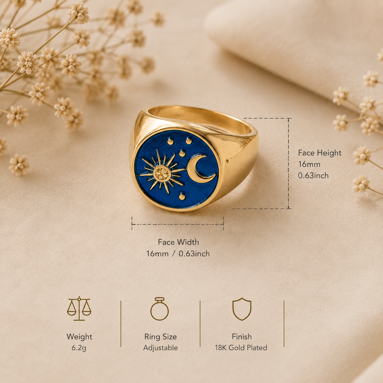 Moon & Sun Ring